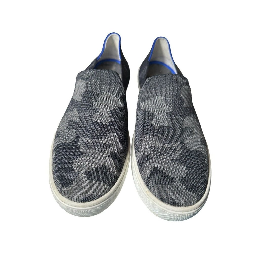 ROTHY'S Size 9 Women’s The Original Slip On Sneaker Dark GRAY‎ CAMO GUC #S88-8